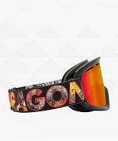 Dragon D1 OTG Klash & Red Ion Snowboard Goggles