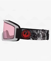 Dragon DX3 OTG Manga & Light Rose Snowboard Goggles