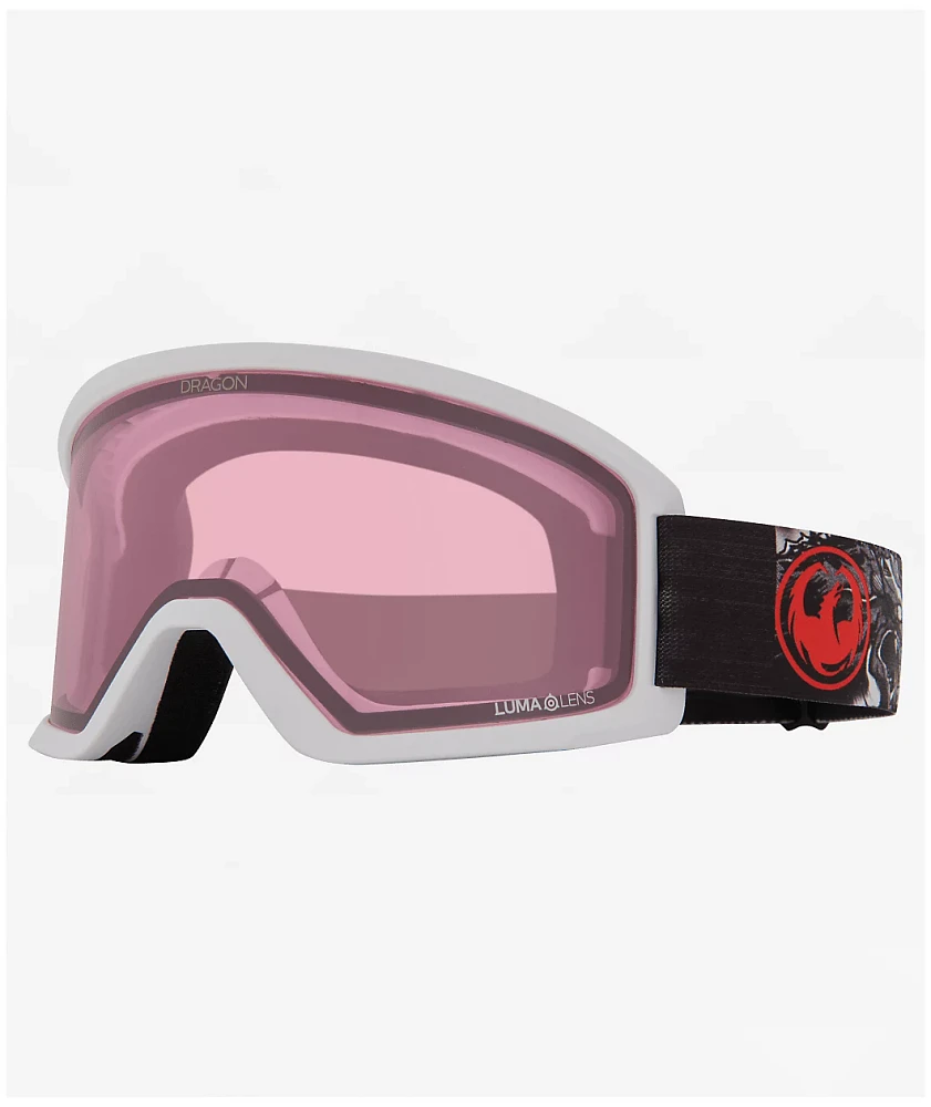 Dragon DX3 OTG Manga & Light Rose Snowboard Goggles