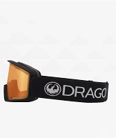 Dragon DXT OTG Black & Lumalens Amber Snowboard Goggles