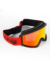 Dragon DXT OTG Saffron & Red Ion Snowboard Goggles
