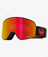 Dragon NFX2 Kaiju, Red Ion, & Light Rose Snowboard Goggles