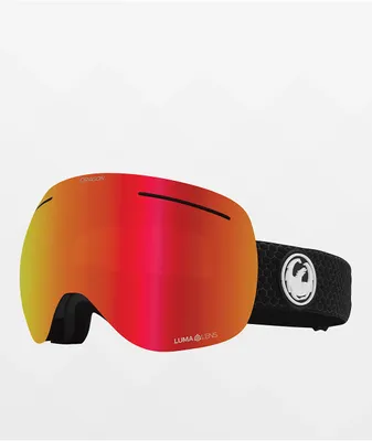 Dragon X1 Split Lumalens Red Ion Snowboard Goggles