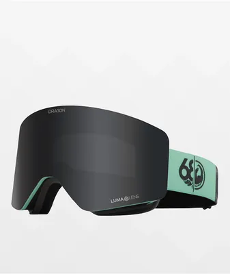 Dragon x 686 R1 OTG Black & Mint Snowboard Goggles