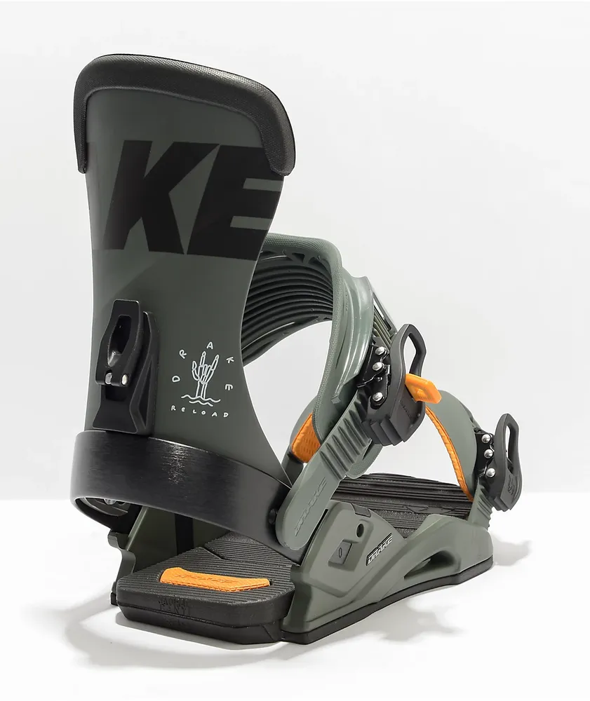 Drake Reload Green Snowboard Bindings 2022