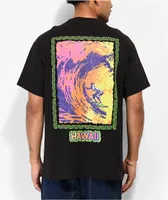 Dravus 80s Surf Black T-Shirt