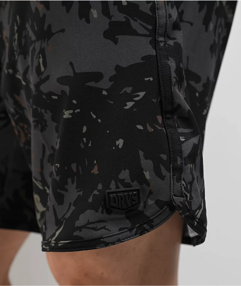 Dravus Active Black Camo Shorts