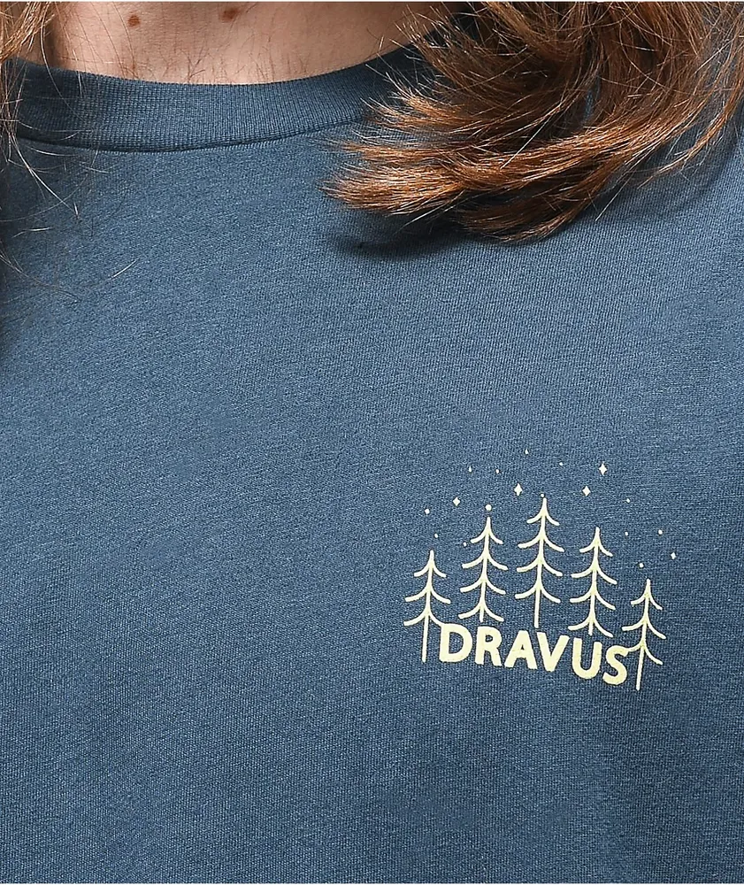 Dravus Adventures Await Indigo T-Shirt