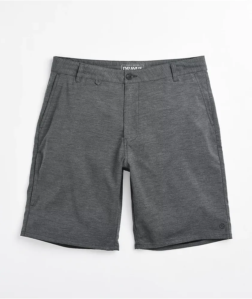 Dravus Alfresco Charcoal Hybrid Shorts