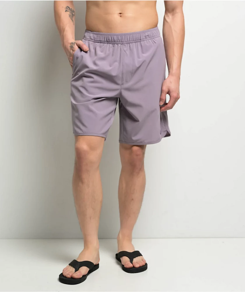 Dravus All Terrain Eggplant Board Shorts