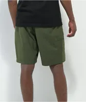 Dravus Bay Dark Green Hybrid Shorts