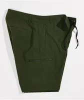 Dravus Bay Dark Green Hybrid Shorts