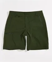 Dravus Bay Dark Green Hybrid Shorts