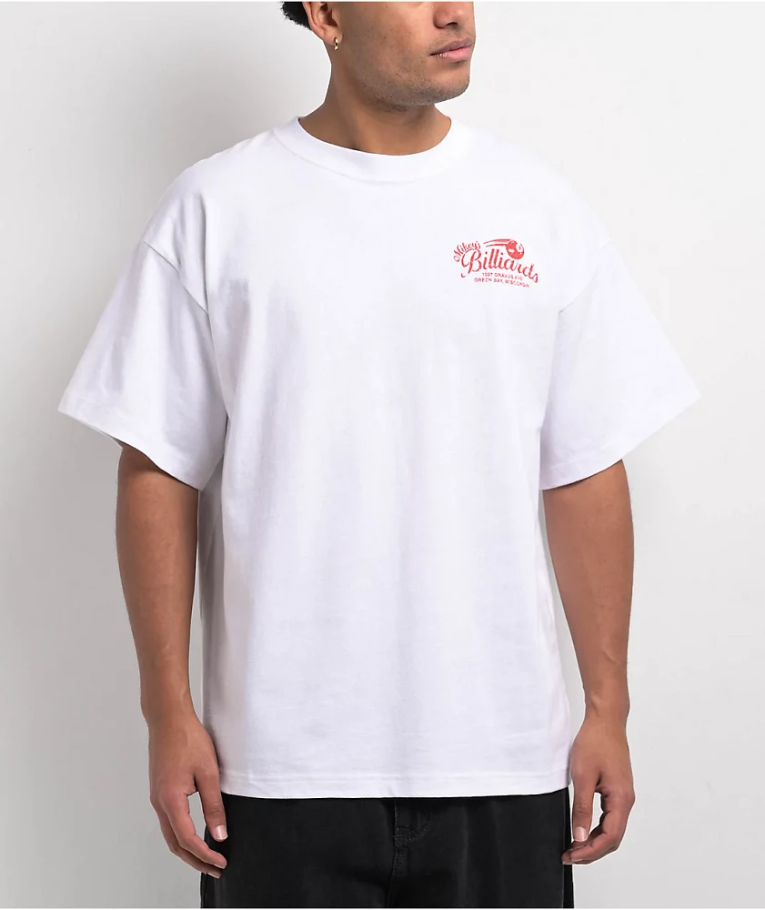 Dravus Billiards White T-Shirt