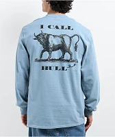 Dravus Bull Light Blue Long Sleeve T-Shirt