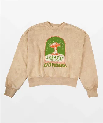 Dravus Carsen Universe Natural Crop Crewneck Sweatshirt