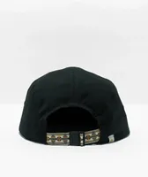 Dravus Catch Black Canvas 5 Panel Strapback Hat