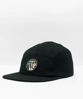 Dravus Catch Black Canvas 5 Panel Strapback Hat