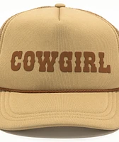 Dravus Cowgirl Brown Trucker Hat