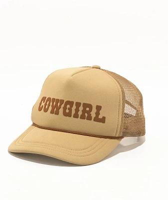 Dravus Cowgirl Brown Trucker Hat
