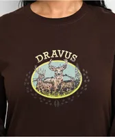 Dravus Deerscape Brown Long Sleeve T-Shirt