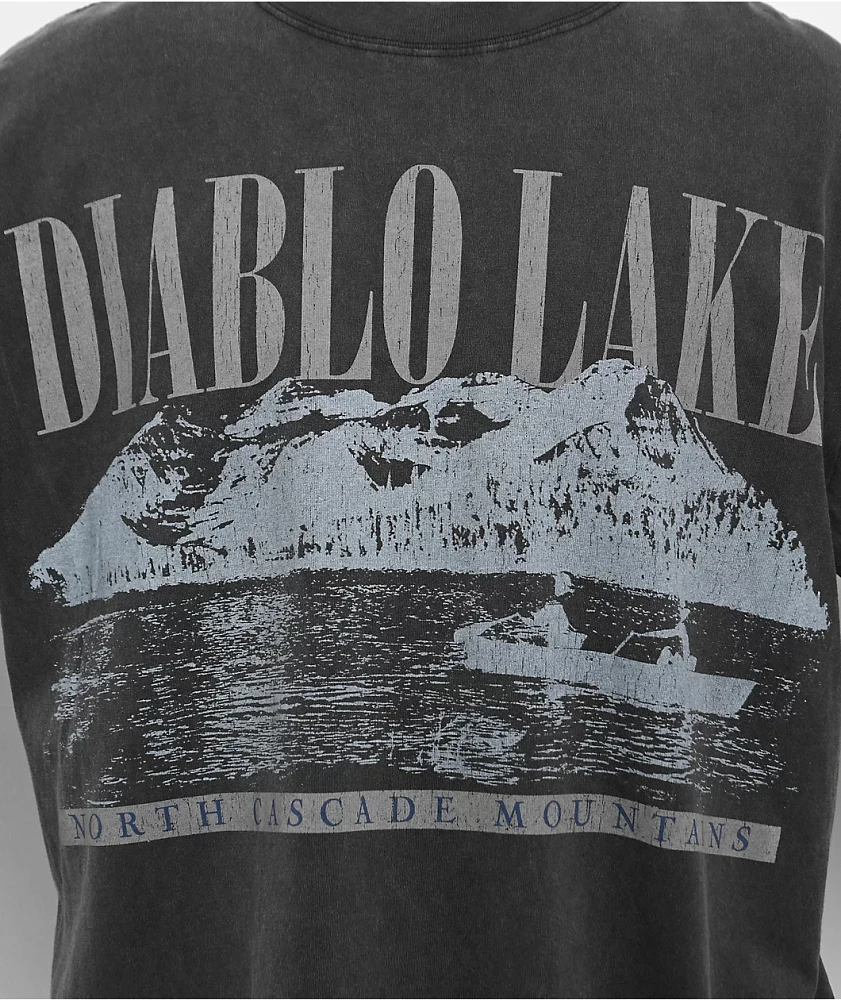 Dravus Diablo Lake Black Wash Long Sleeve T-Shirt