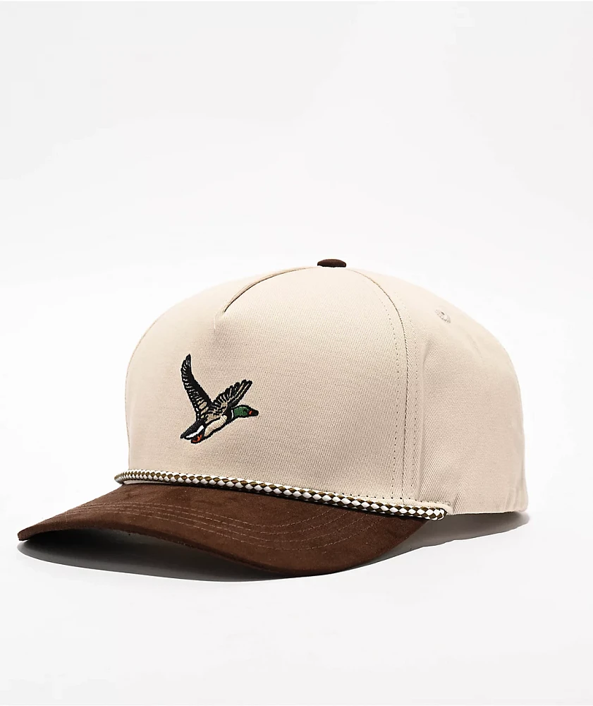 Dravus Duck High Profile Brown Snapback Hat