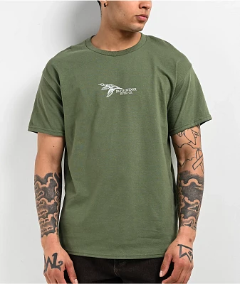 Dravus Duck Paradise Olive T-Shirt
