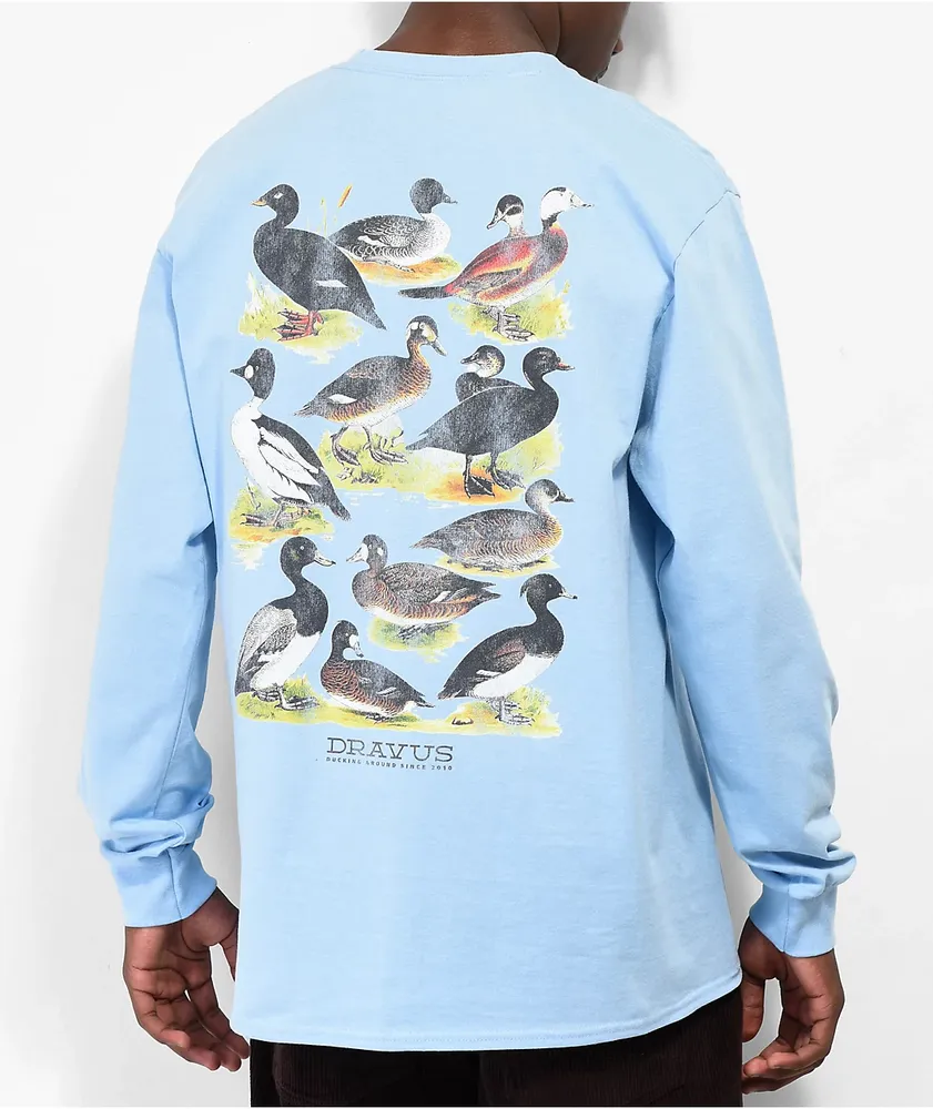 Dravus Ducking Around Blue Long Sleeve T-Shirt