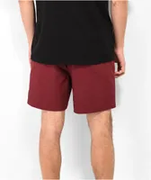 Dravus Feat Burgundy Shorts