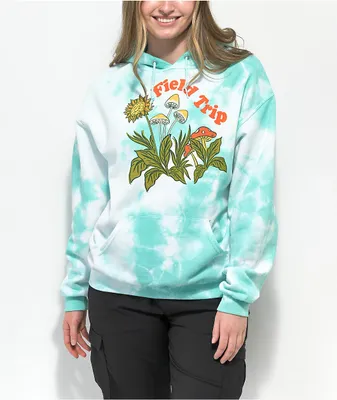 Dravus Field Trip Blue Wash Tie Dye Hoodie