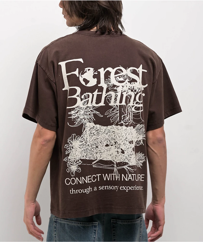 Dravus Forest Bathing Brown T-Shirt