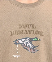 Dravus Foul Behavior Brown T-Shirt