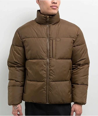 Dravus Frostbound Brown Puffer Jacket