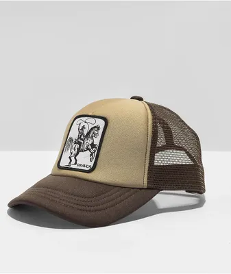 Dravus Giddy Up Brown Trucker Hat