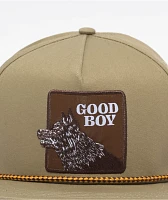 Dravus Good Boy High Profile Beige Snapback Hat