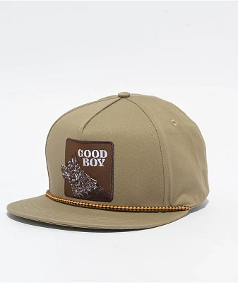 Dravus Good Boy High Profile Beige Snapback Hat