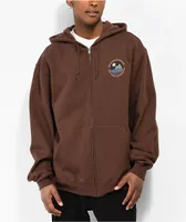 Dravus Healing Earth Brown Zip Hoodie