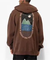 Dravus Healing Earth Brown Zip Hoodie