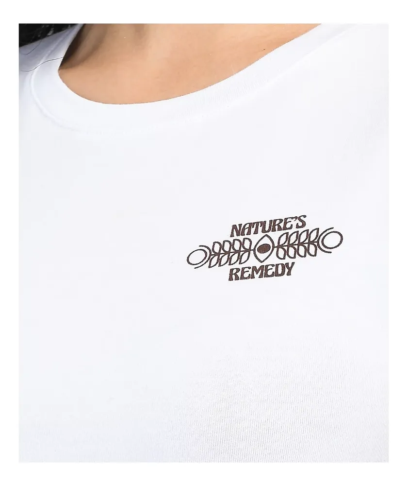 Dravus Hemp White Crop T-Shirt