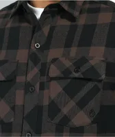 Dravus Lager Woven Brown Flannel Shirt