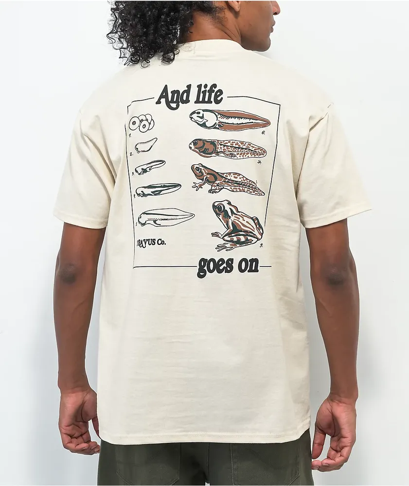 Dravus Life Goes On Cream T-Shirt