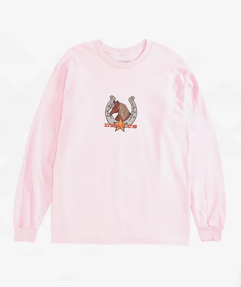 Dravus Lone Wanderer Pink Long Sleeve T-Shirt