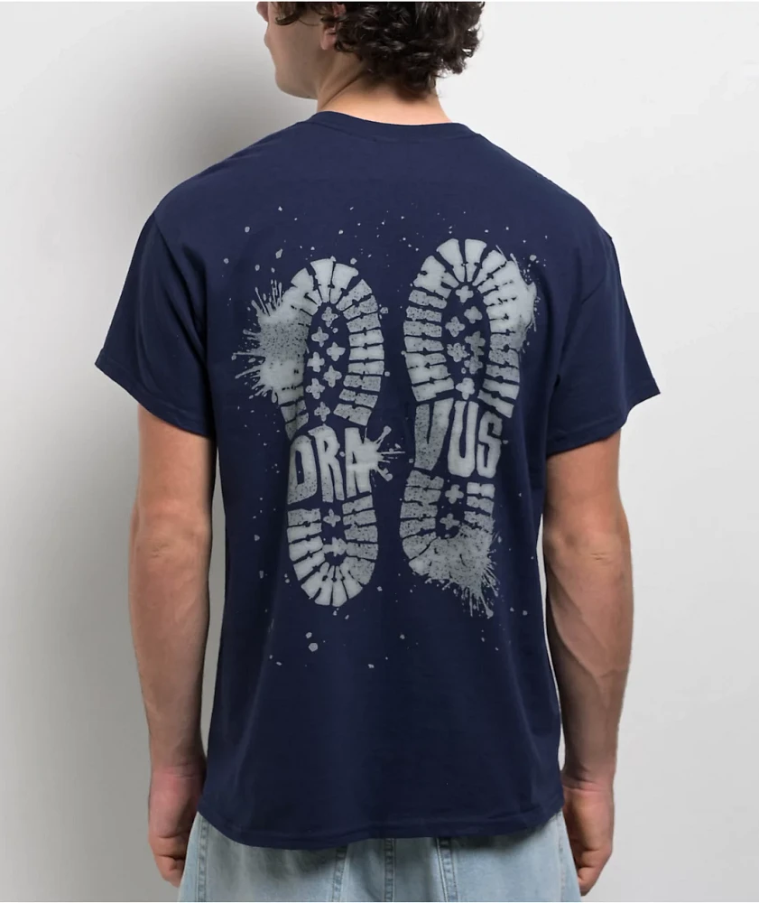 Dravus Muddy Boots Navy T-Shirt