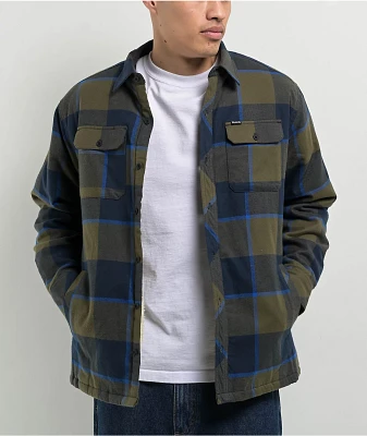 Dravus Navy Flannel Sherpa Jacket