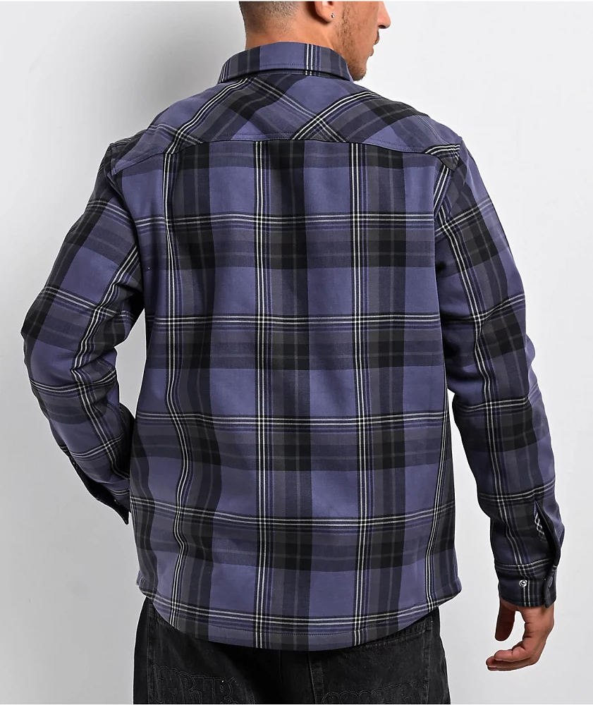 Dravus Overshirt Blue & Black Flannel Jacket