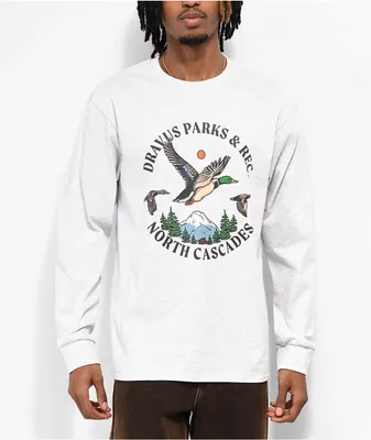 Dravus Parks & Rec Grey Long Sleeve T-Shirt