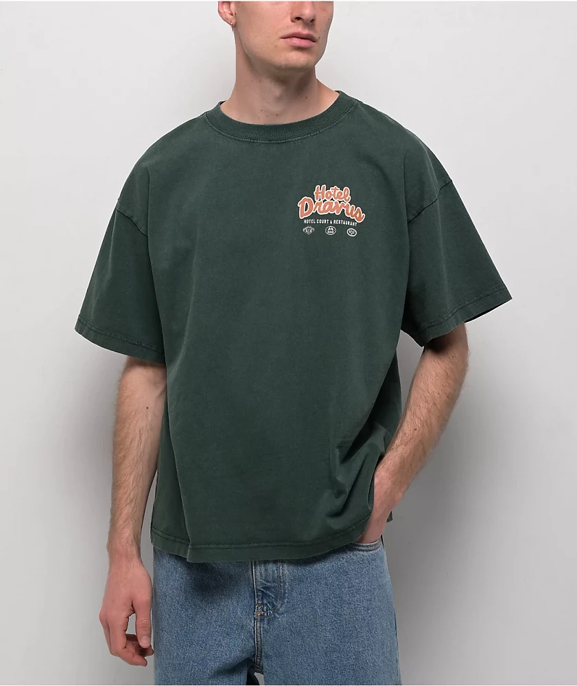 Dravus Retro Hotel Green T-Shirt
