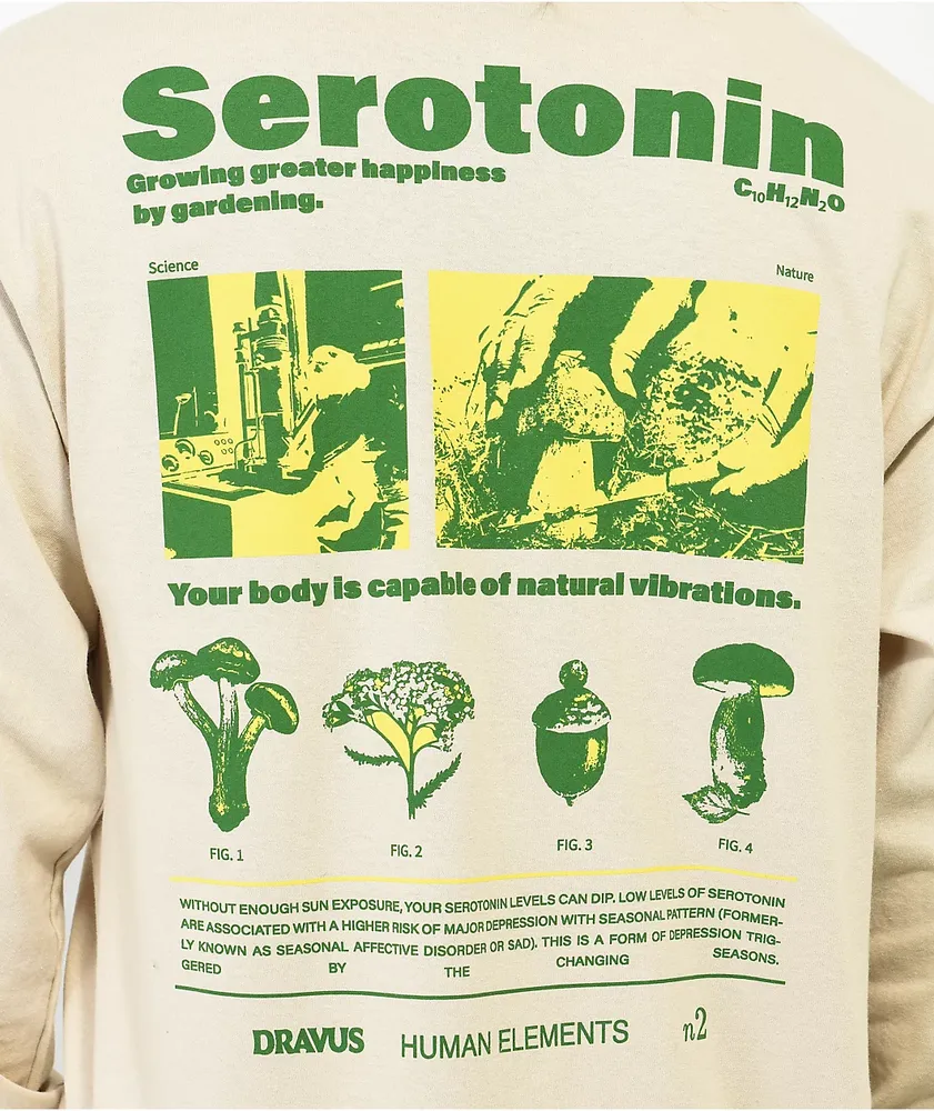 Dravus Serotonin Natural Long Sleeve T-Shirt