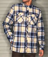 Dravus Sherpa Blue & Tan Flannel Shirt